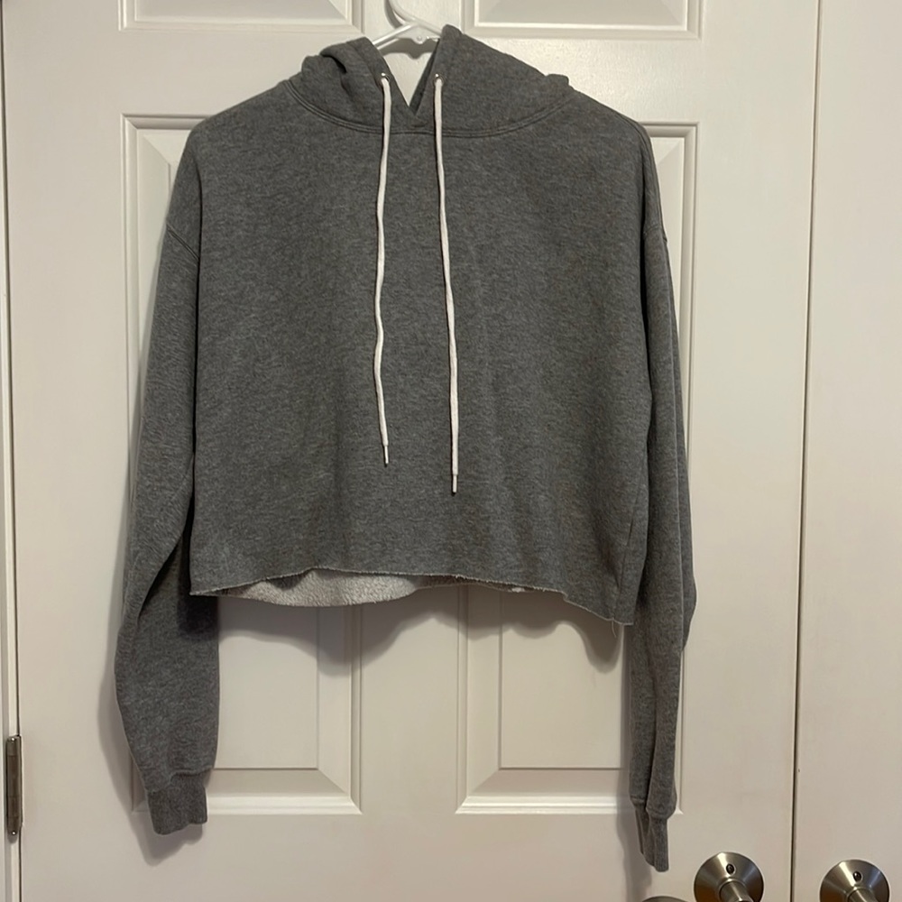 Cropped Grey Hoodie